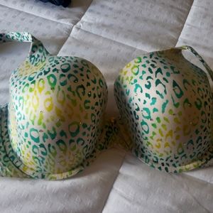 Victoria Secret Green leopard bra